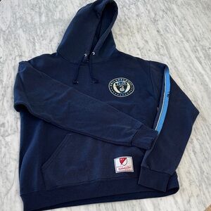 Philadelphia Union Navy Blue Hoodie with Logo. M